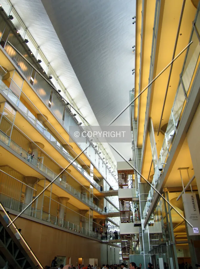 General view of the large atrium