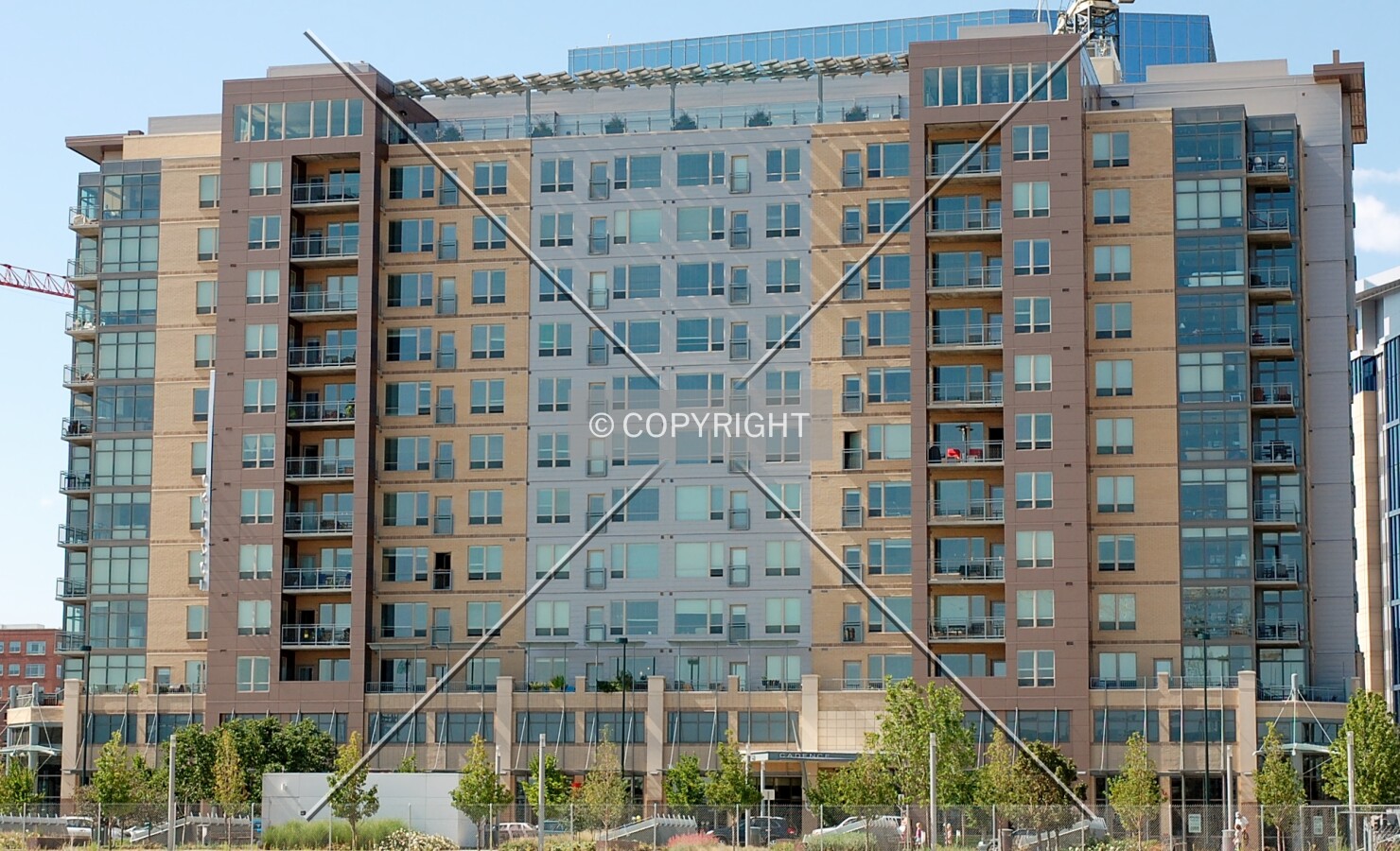 View from the northeast