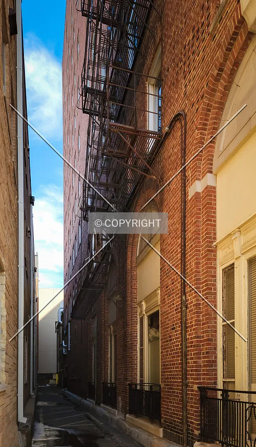 Alley on the west side; February 21, 2022