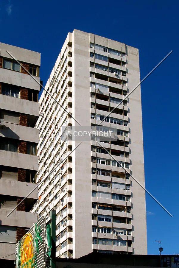 Looking up from the eastern side