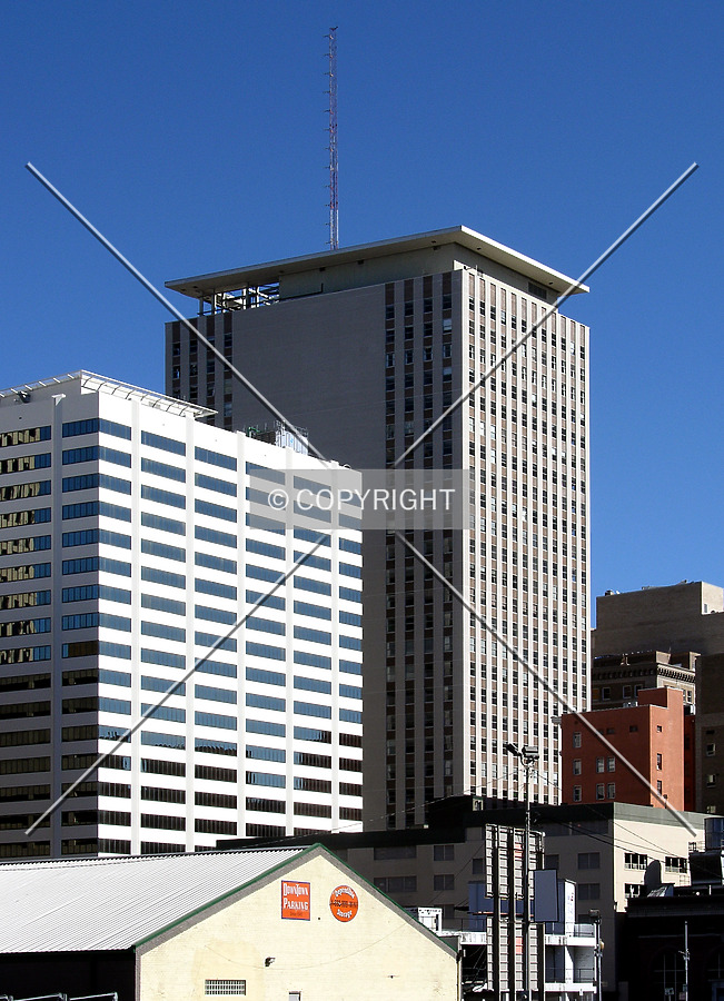 Looking northwest from Loyola Street