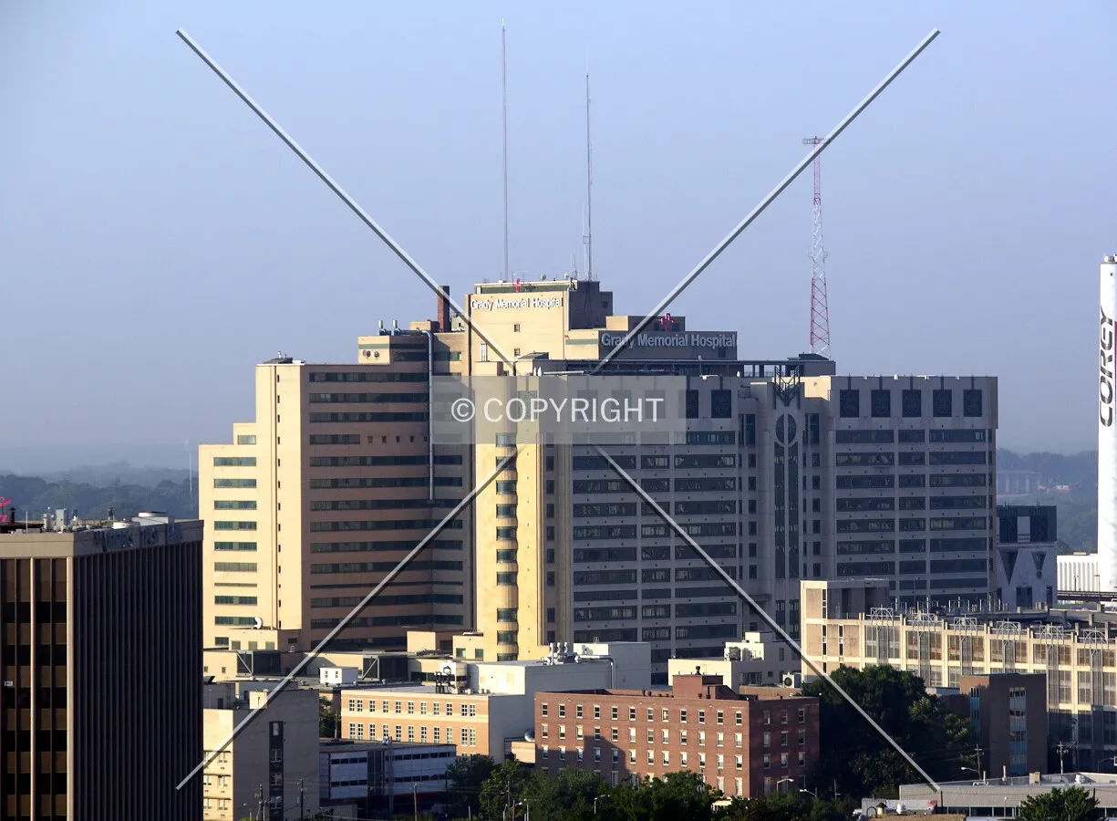 Elevated view from the northwest