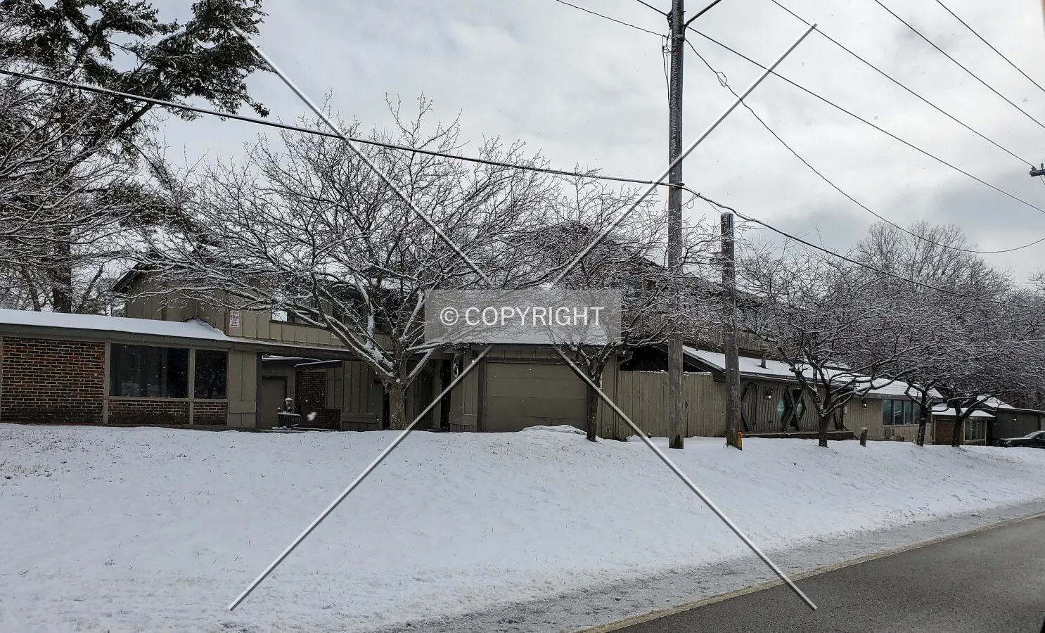 Northwest view; February 13, 2020