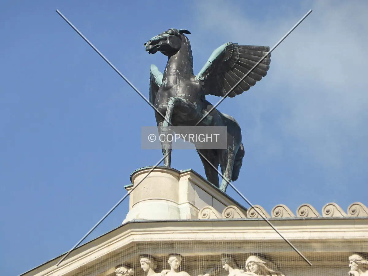 Horse including wings