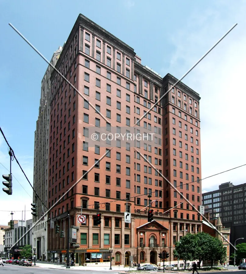 View from the southwest at Pearl and State Streets
