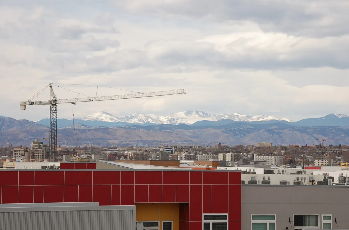 Looking west to the rockies