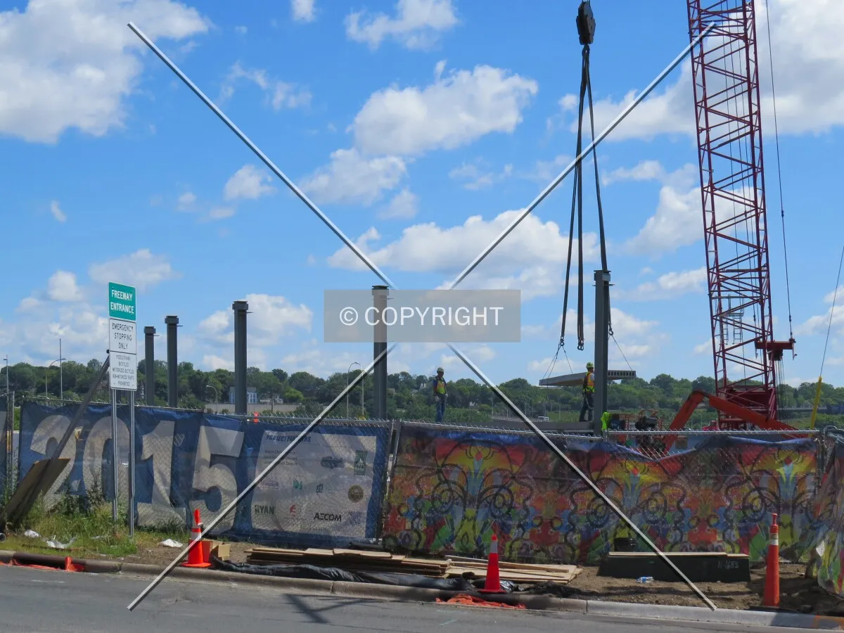 View to the east from East 6th Street