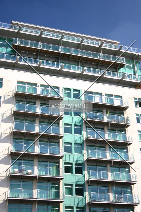 View of the top above the entrance from Albert Embankment