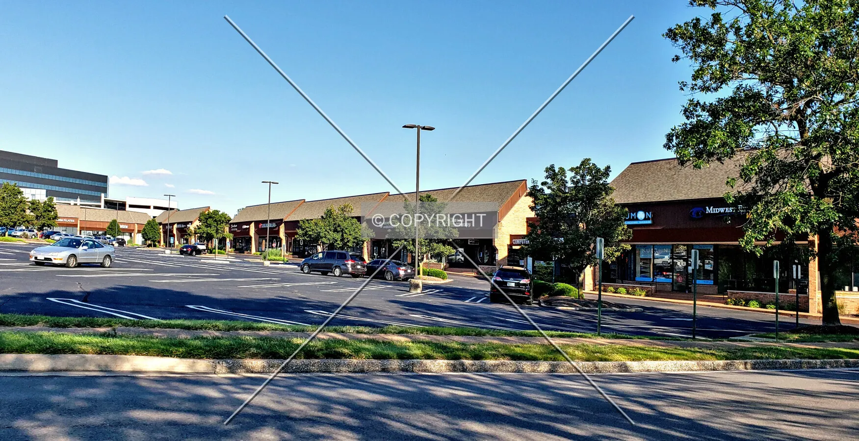 View from the northwest; August 2, 2019