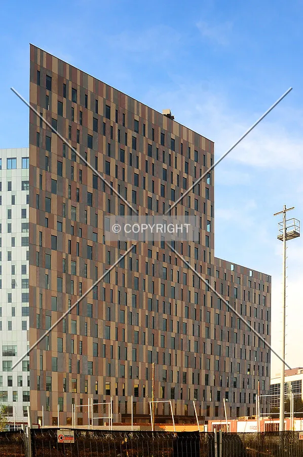 Southeast side of the building
