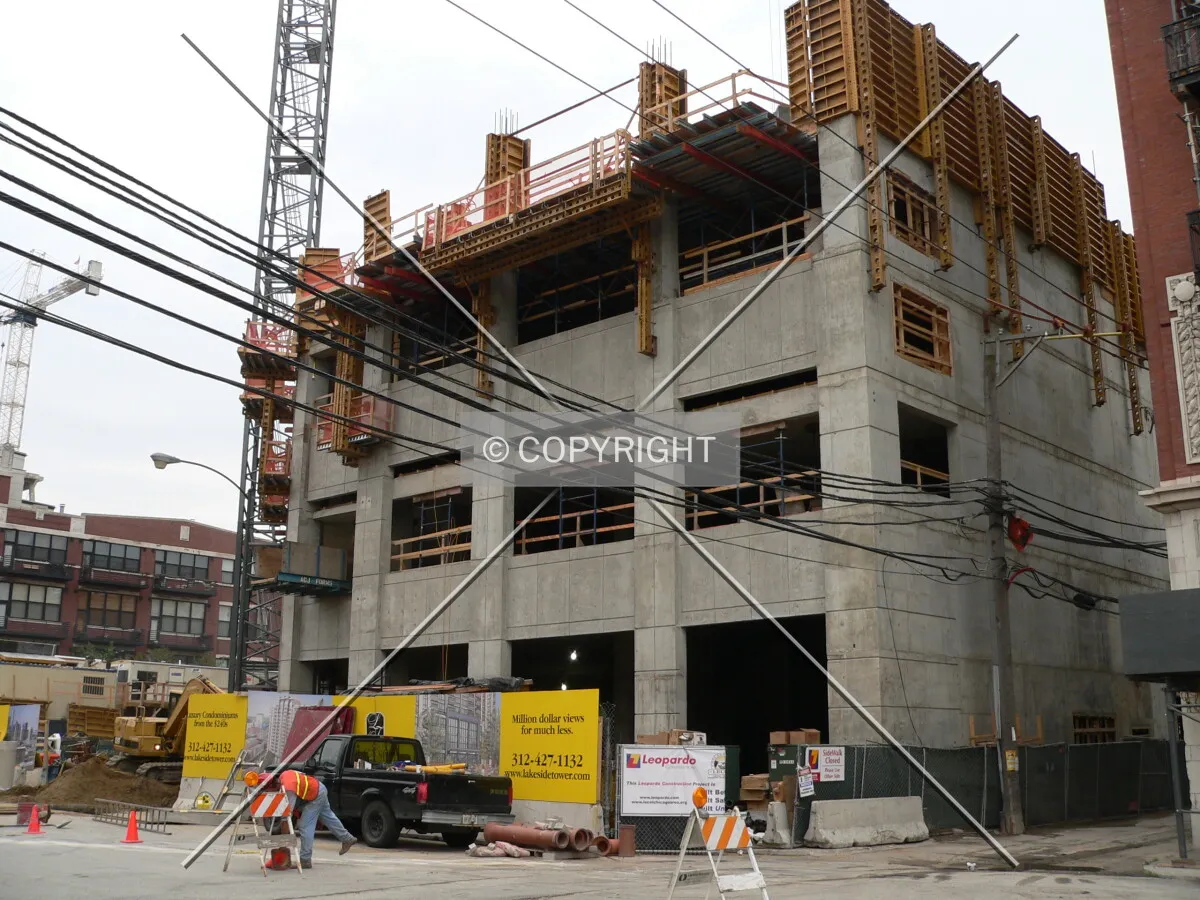 Section of the structure that fronts 16th Street