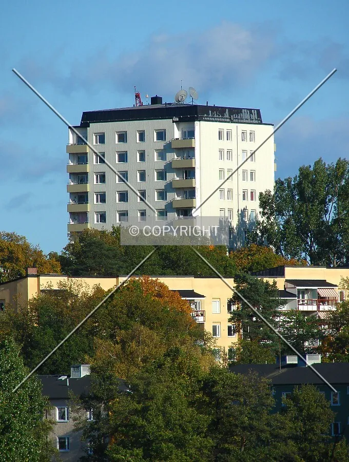 View from across Lake Sicklasjön