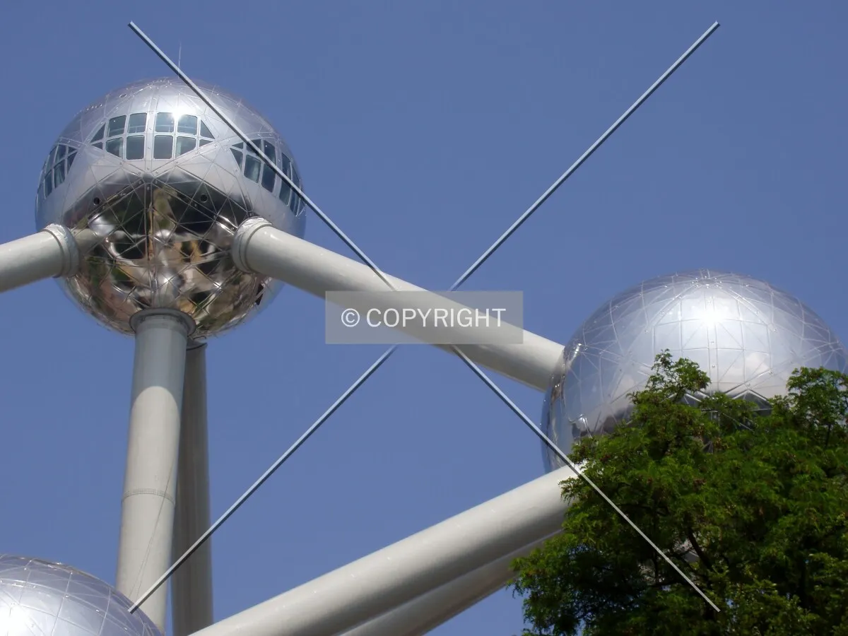 Polished steel reflects the sun