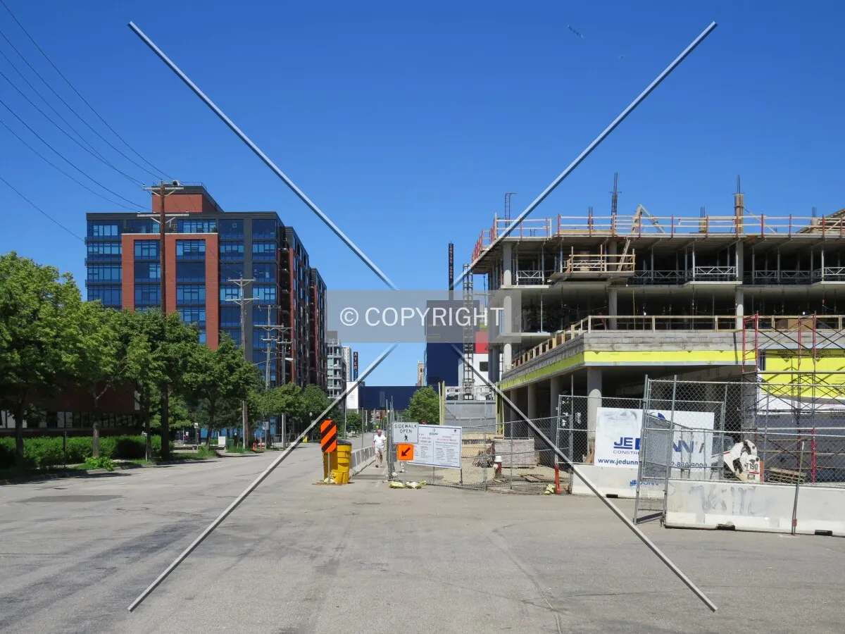 View to the west along 2nd Street South