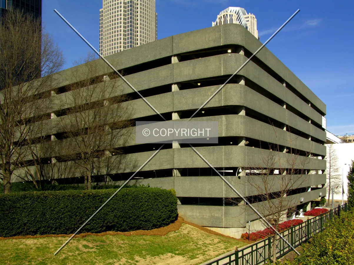 Looking north from the Charlotte Trolley Tracks