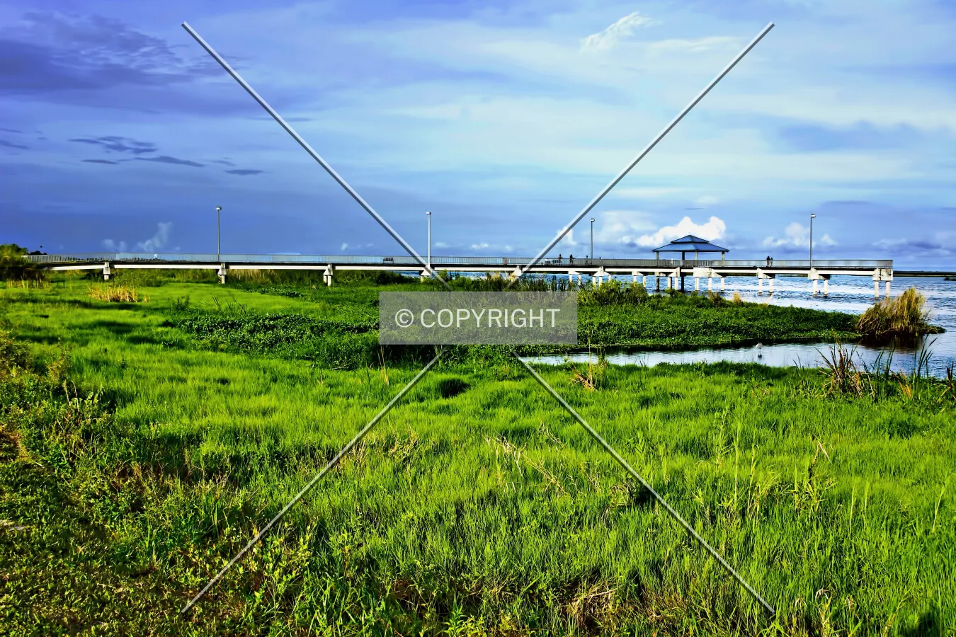 Okeechobee County Observation Pier, Okeechobee, Florida, U.S.A.