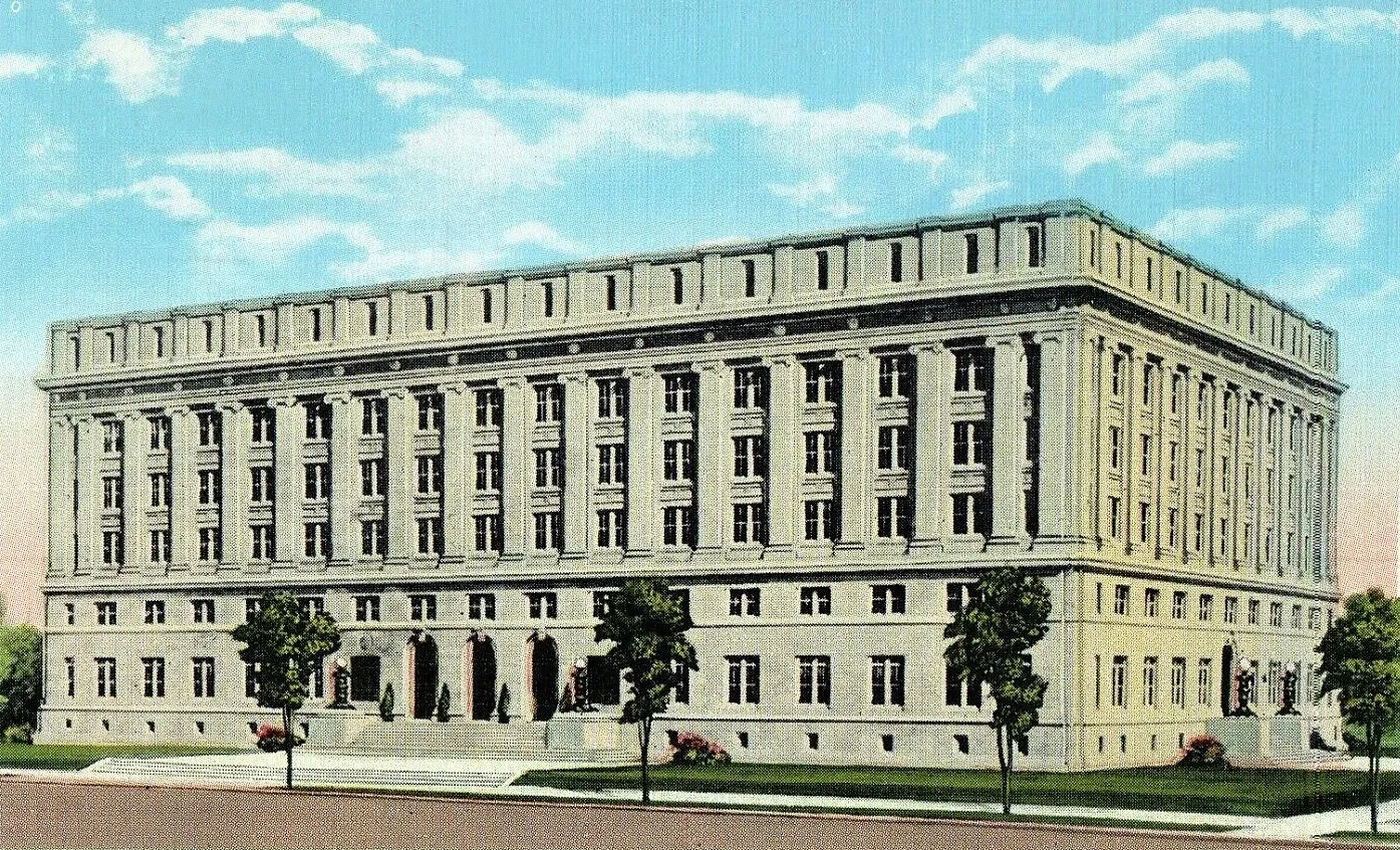 Vintage view from the northeast