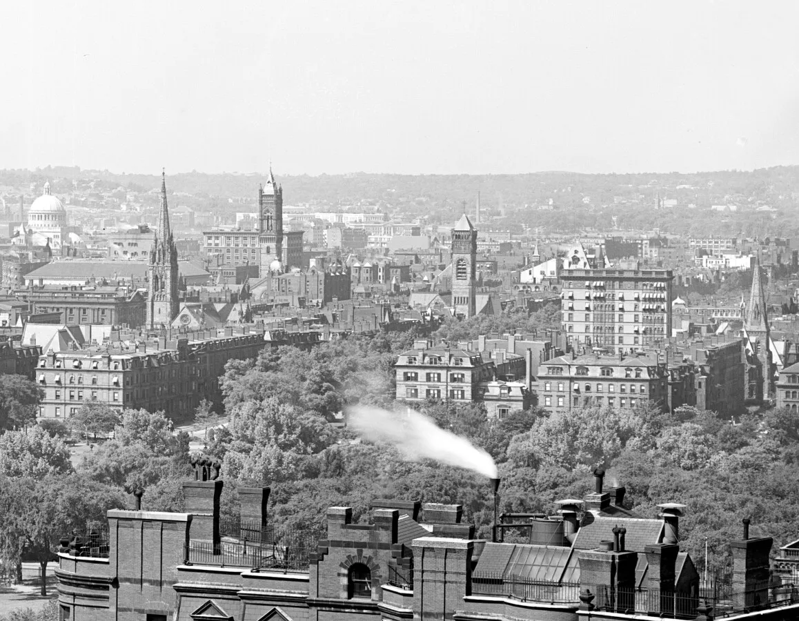 Vintage view from the northeast