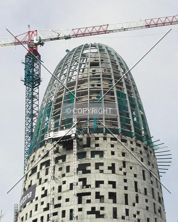 View of the top of the building on 19th of December