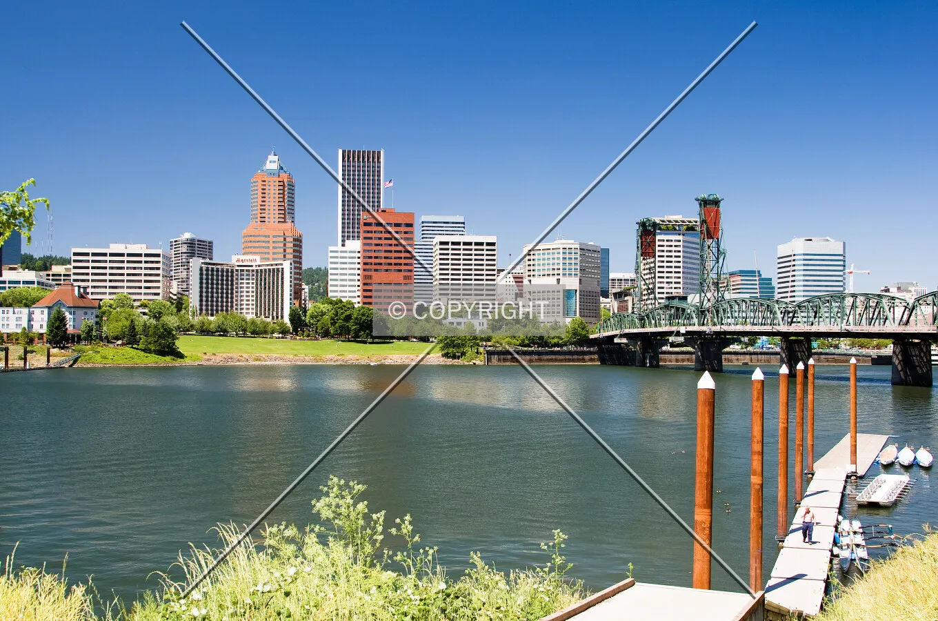 View from across the Willamette River