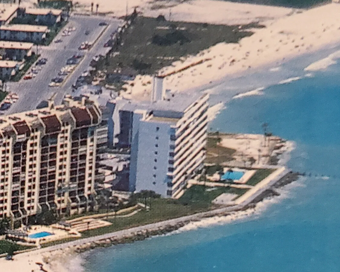 Vintage aerial from the northwest