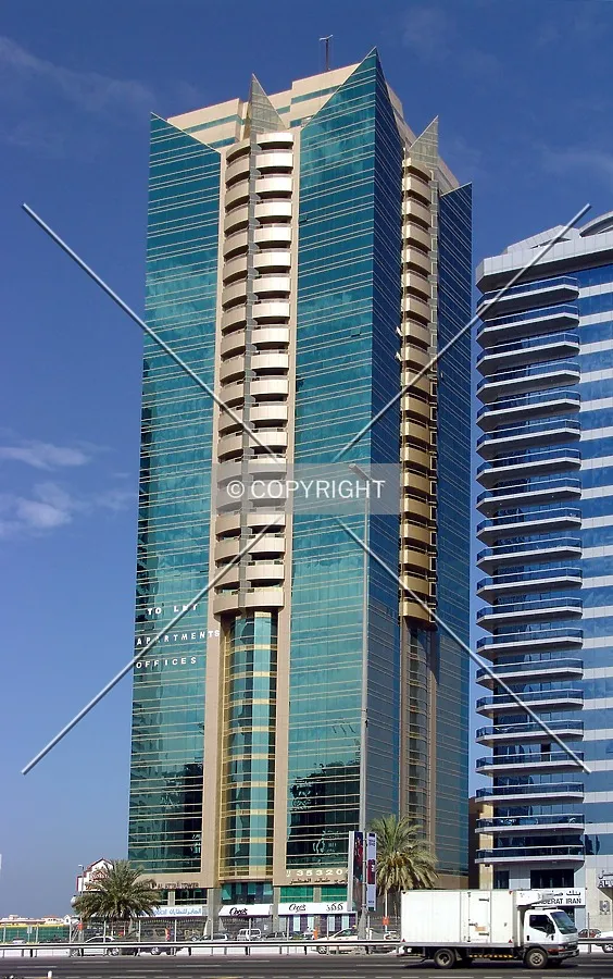View from across Sheikh Zayed Road