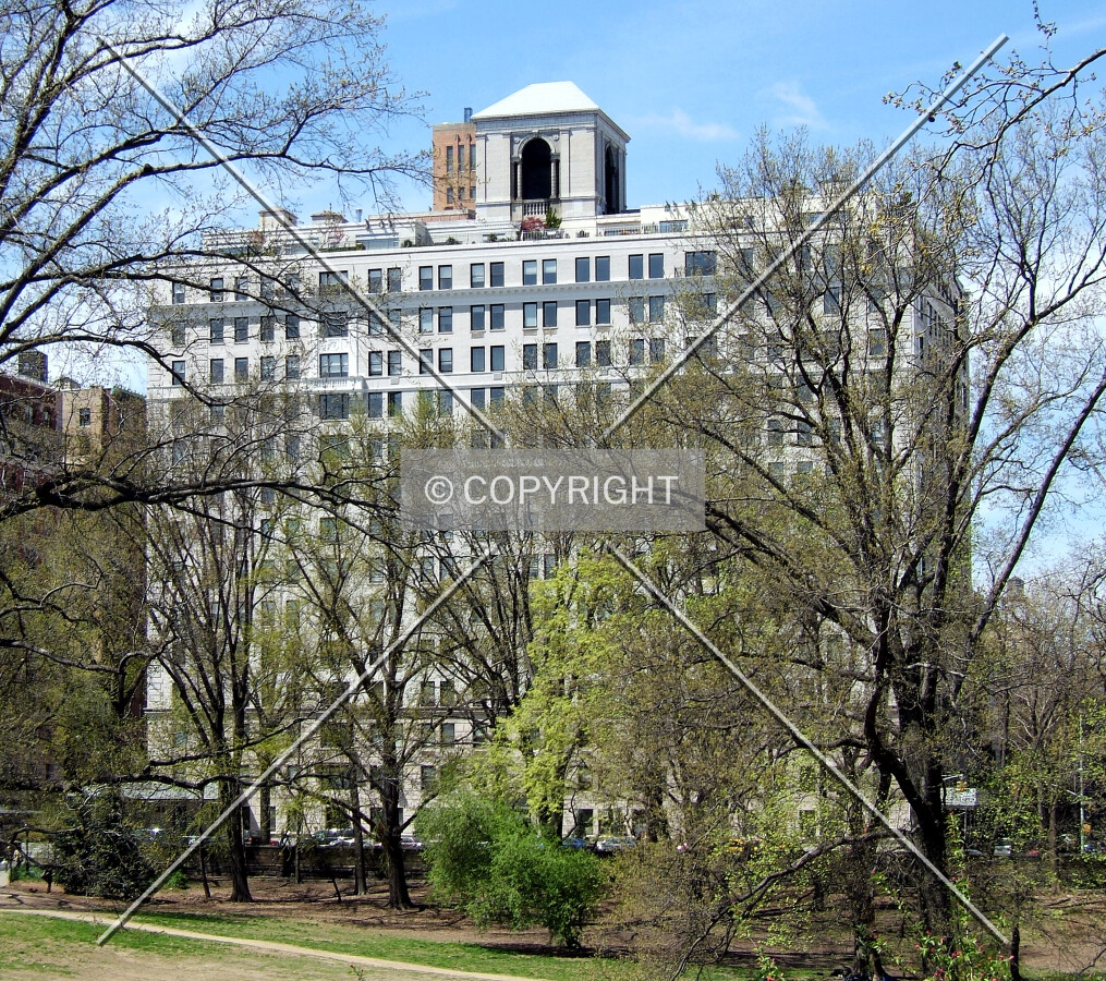 View from the east in Central Park