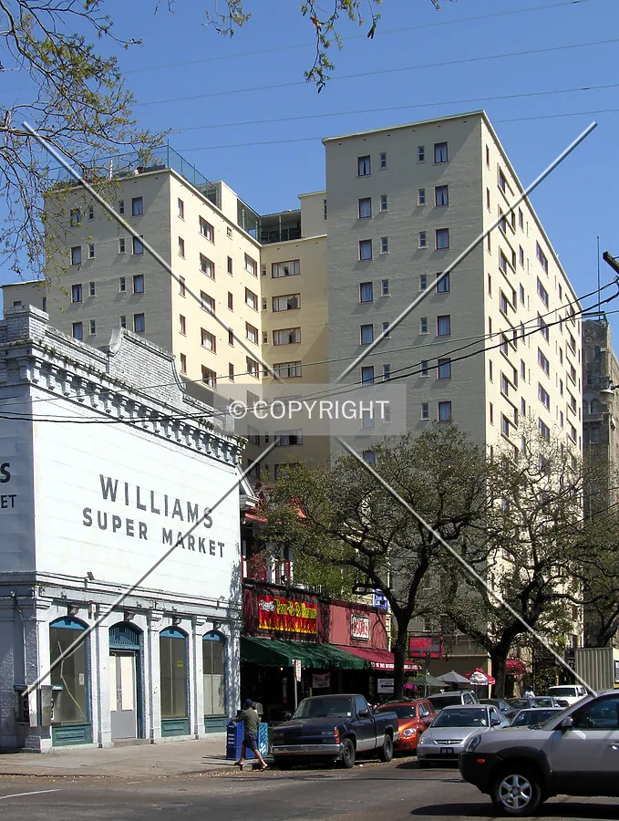 Looking east along St. Charles Avenue