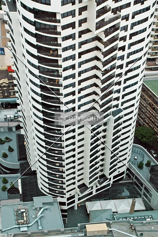 Bottom half of the building