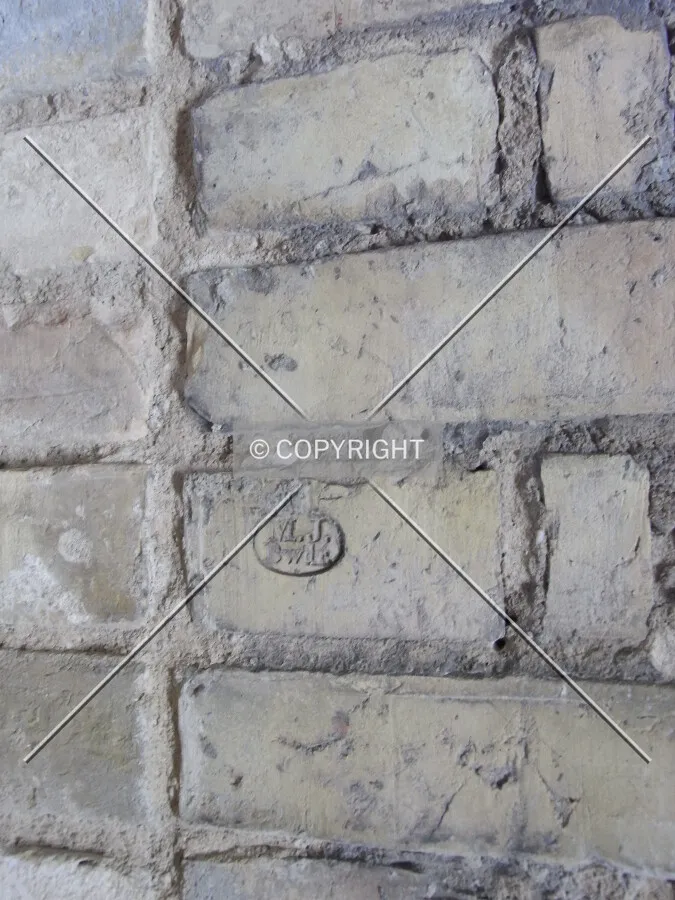 Exposed bricks inside Neues Museum Berlin