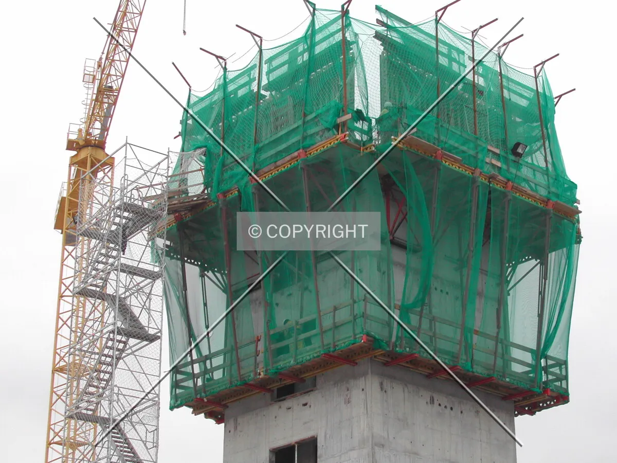 Close view of the third concrete core