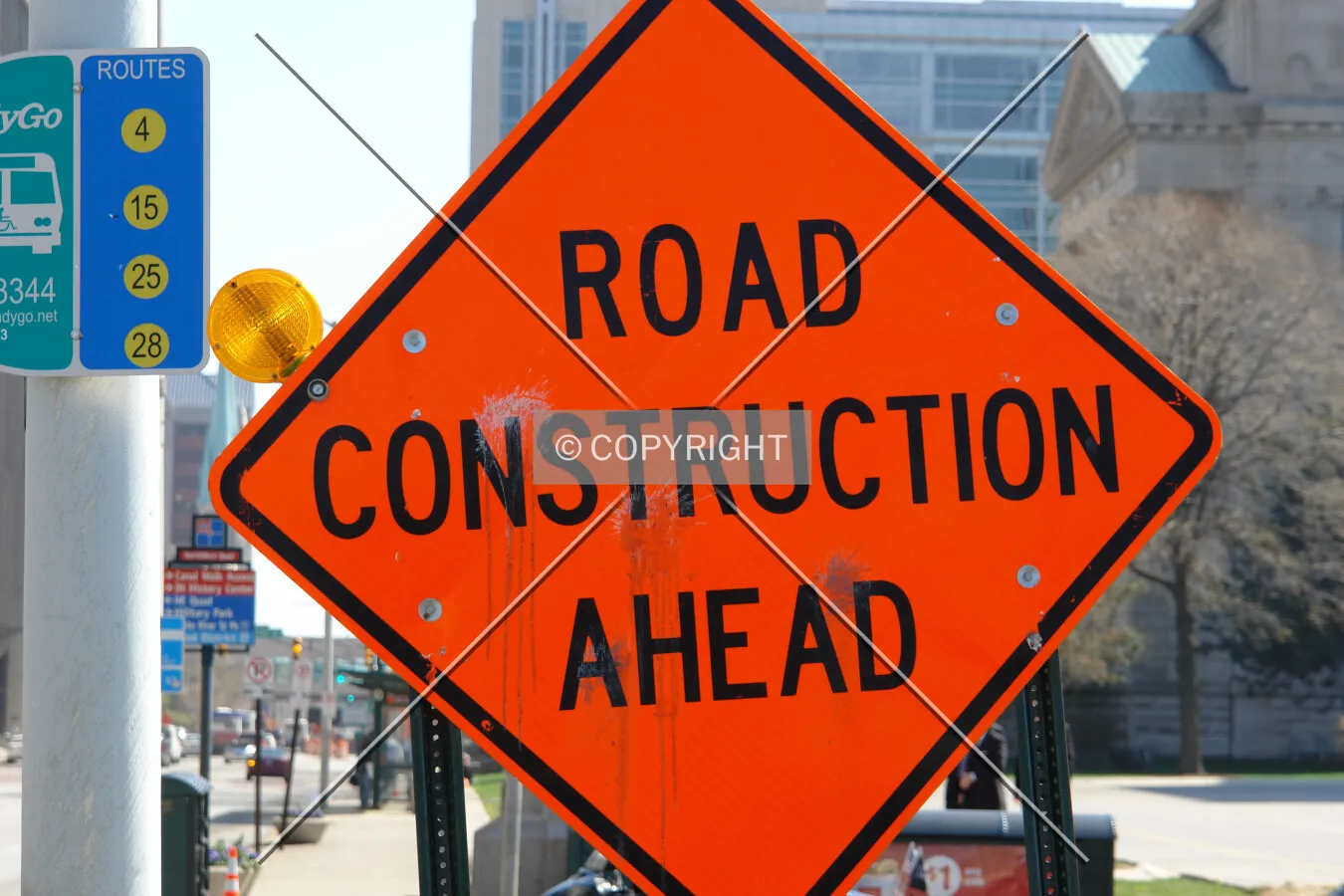 Road construction ahead