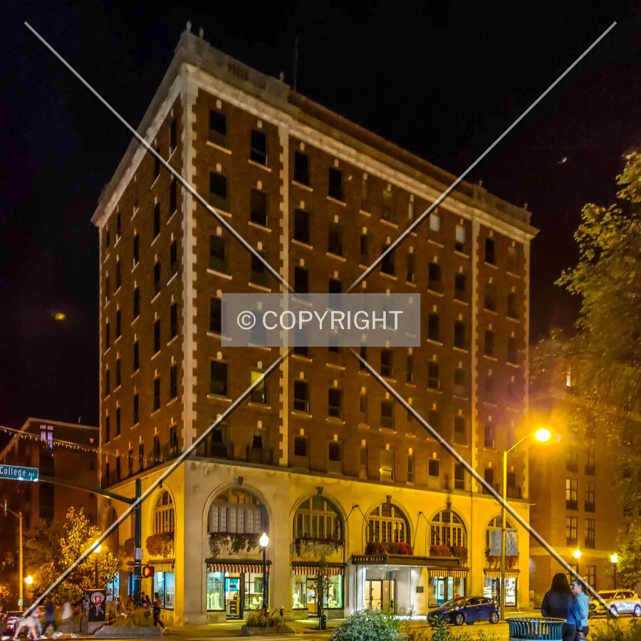 Night view from the southeast, Sunday, October 5, 2019