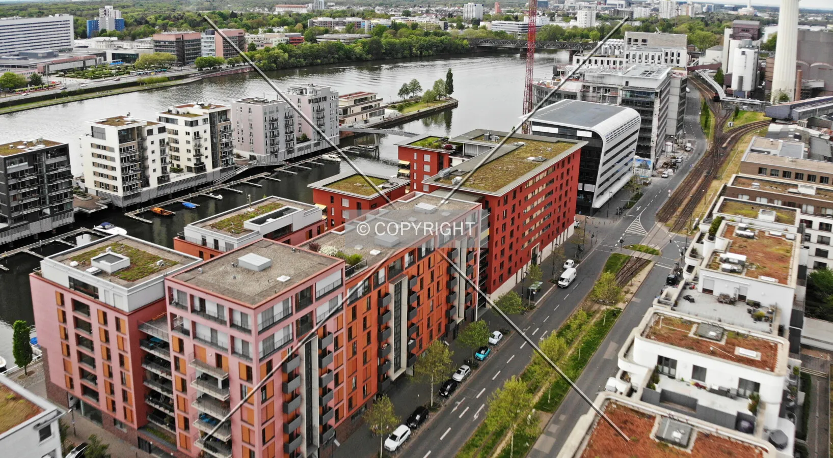 Buildings at Westhafen Frankfurt