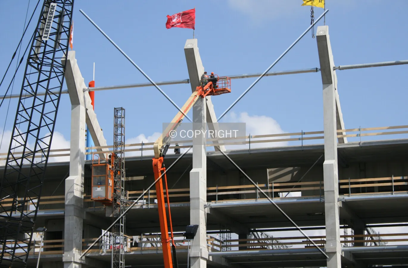 Installing structural beams