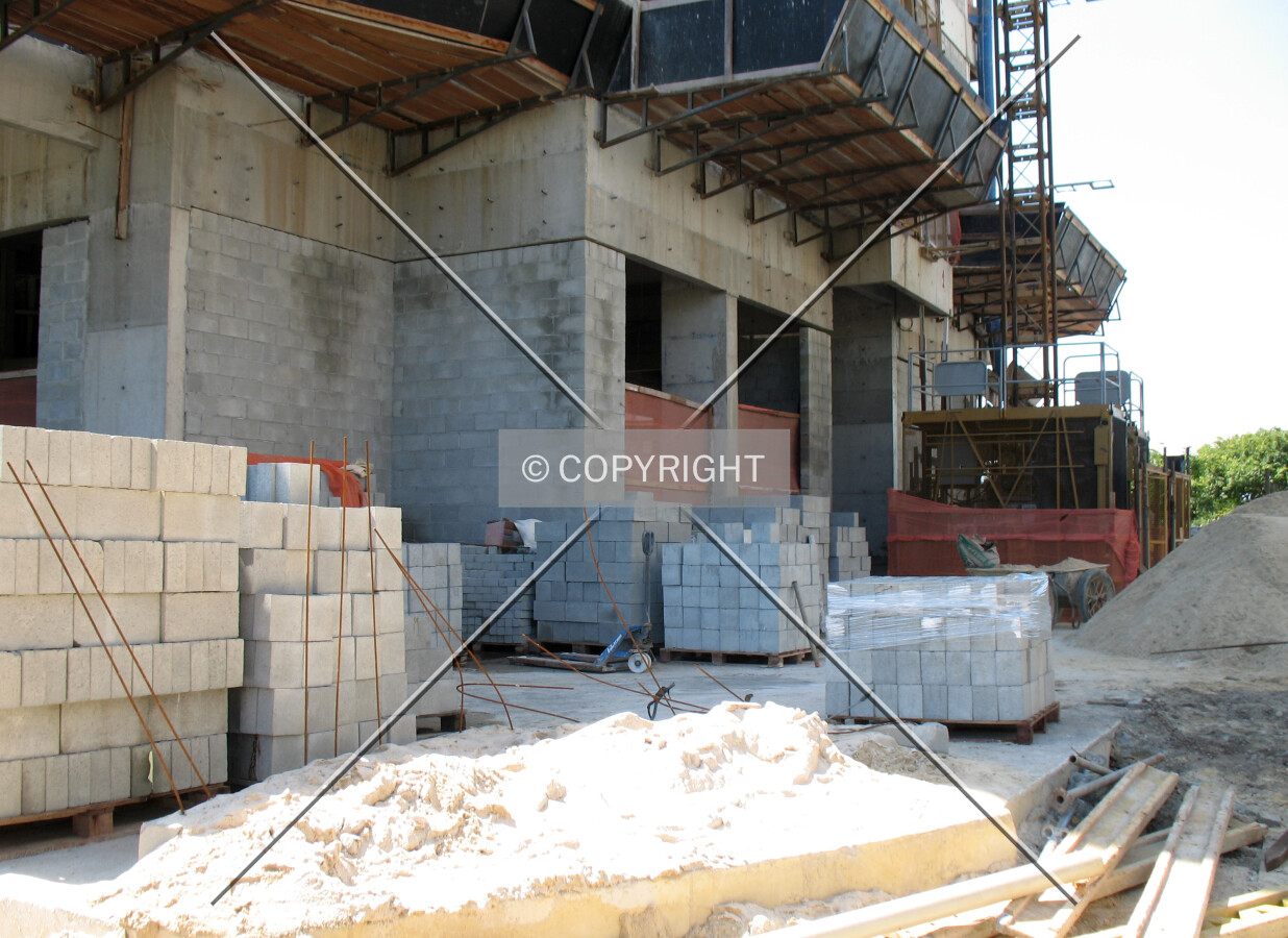 Construction at the ground level