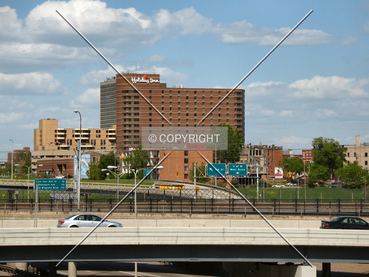 Distant view to the northeast from 13th Avenue South
