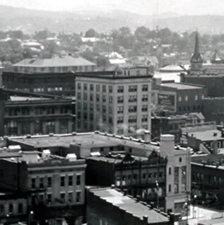 View from the northeast