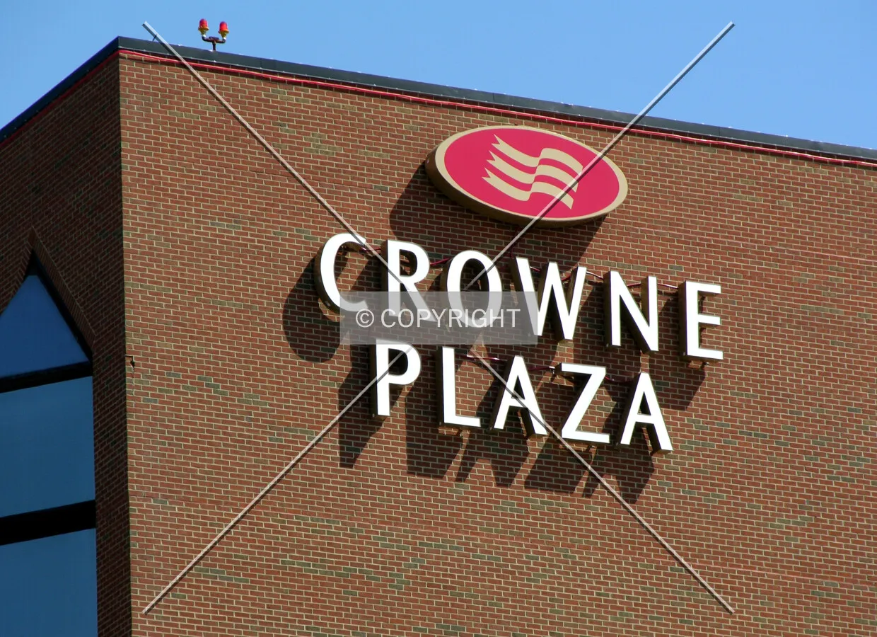 Signage on the upper northwest corner