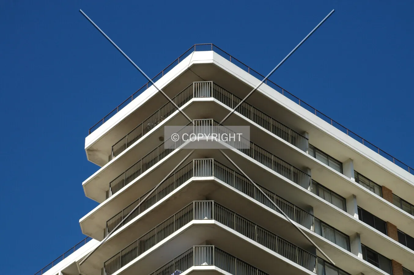 Top of the northwest corner