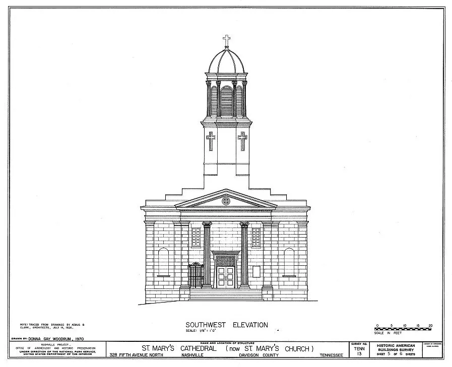 Southwest elevation