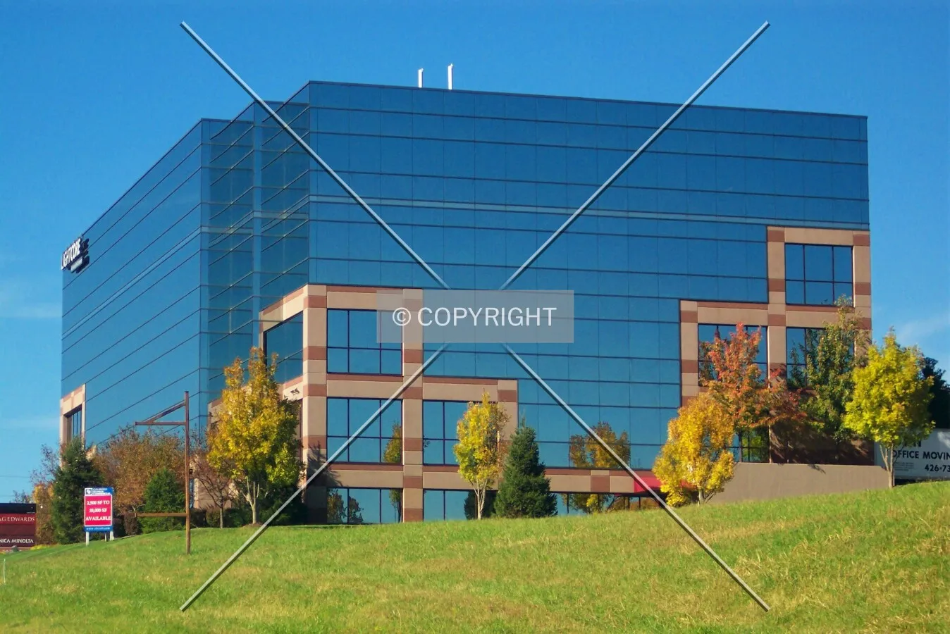 View to the northwest along North Outer Forty Road; November 2, 2005