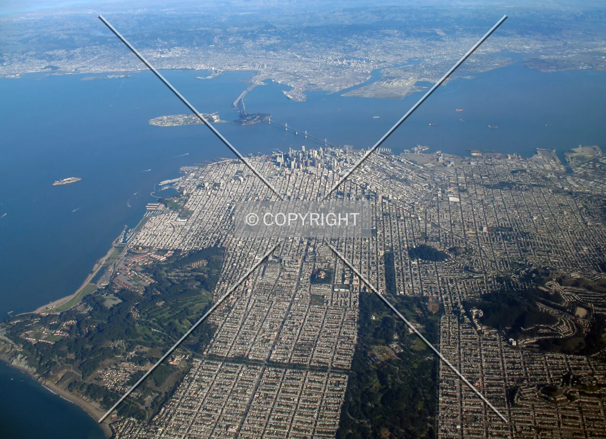 Aerial view from the west