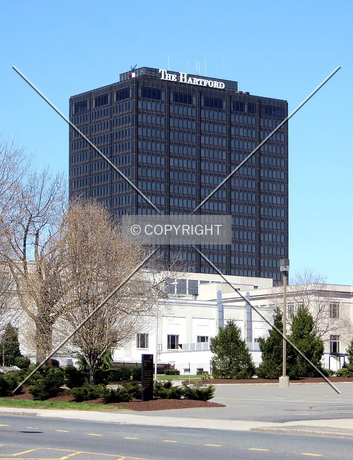 View from the southeast across Asylum Avenue