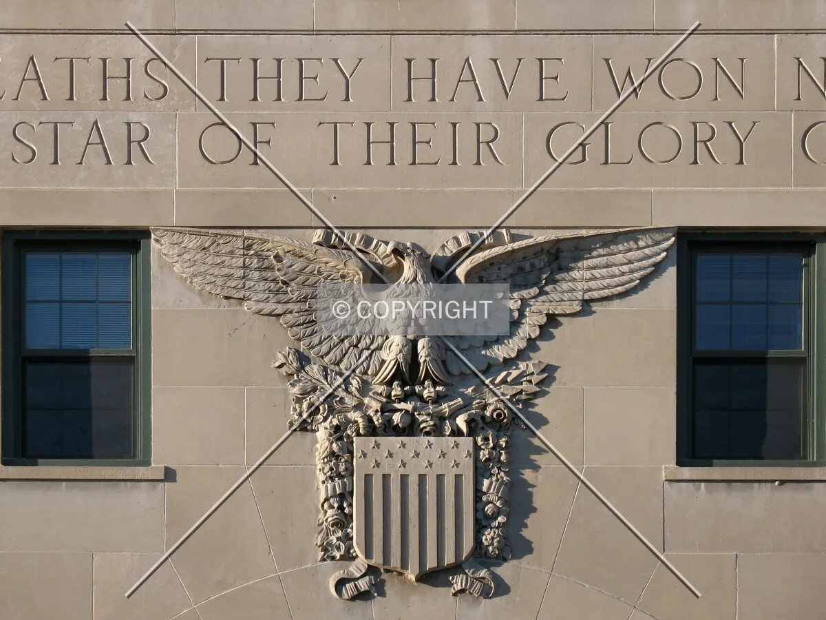 Eagle above the main entrance