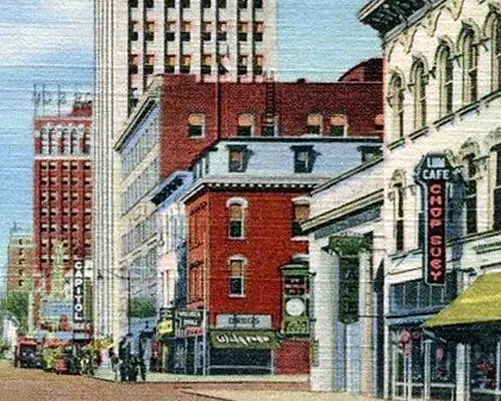 View from the southeast