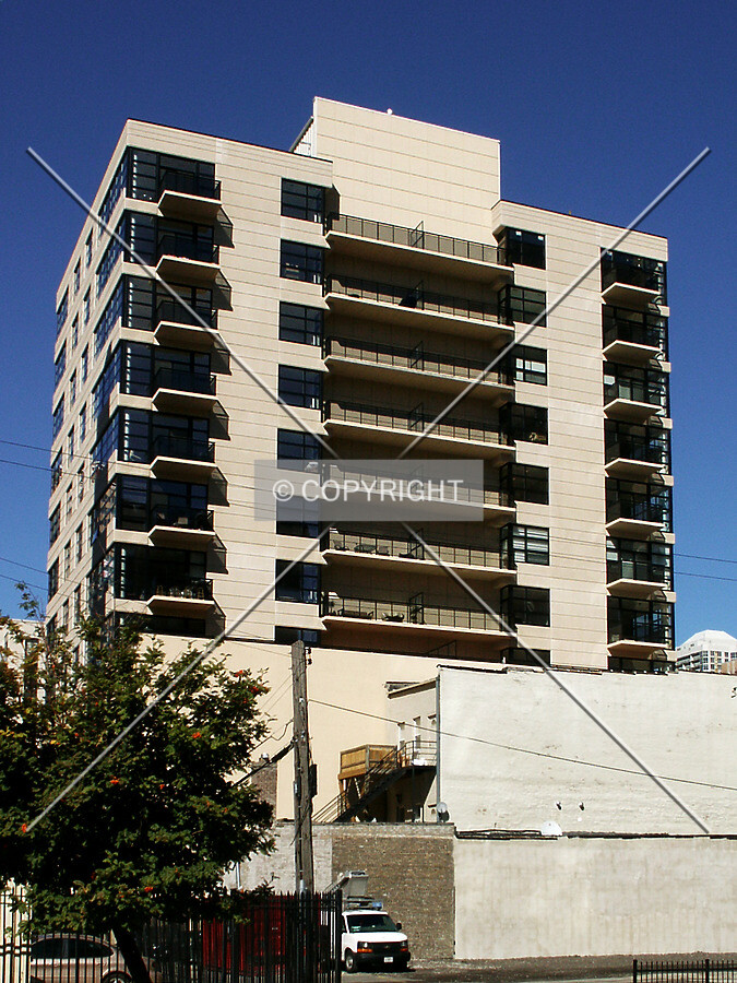 Back side from Huron Street