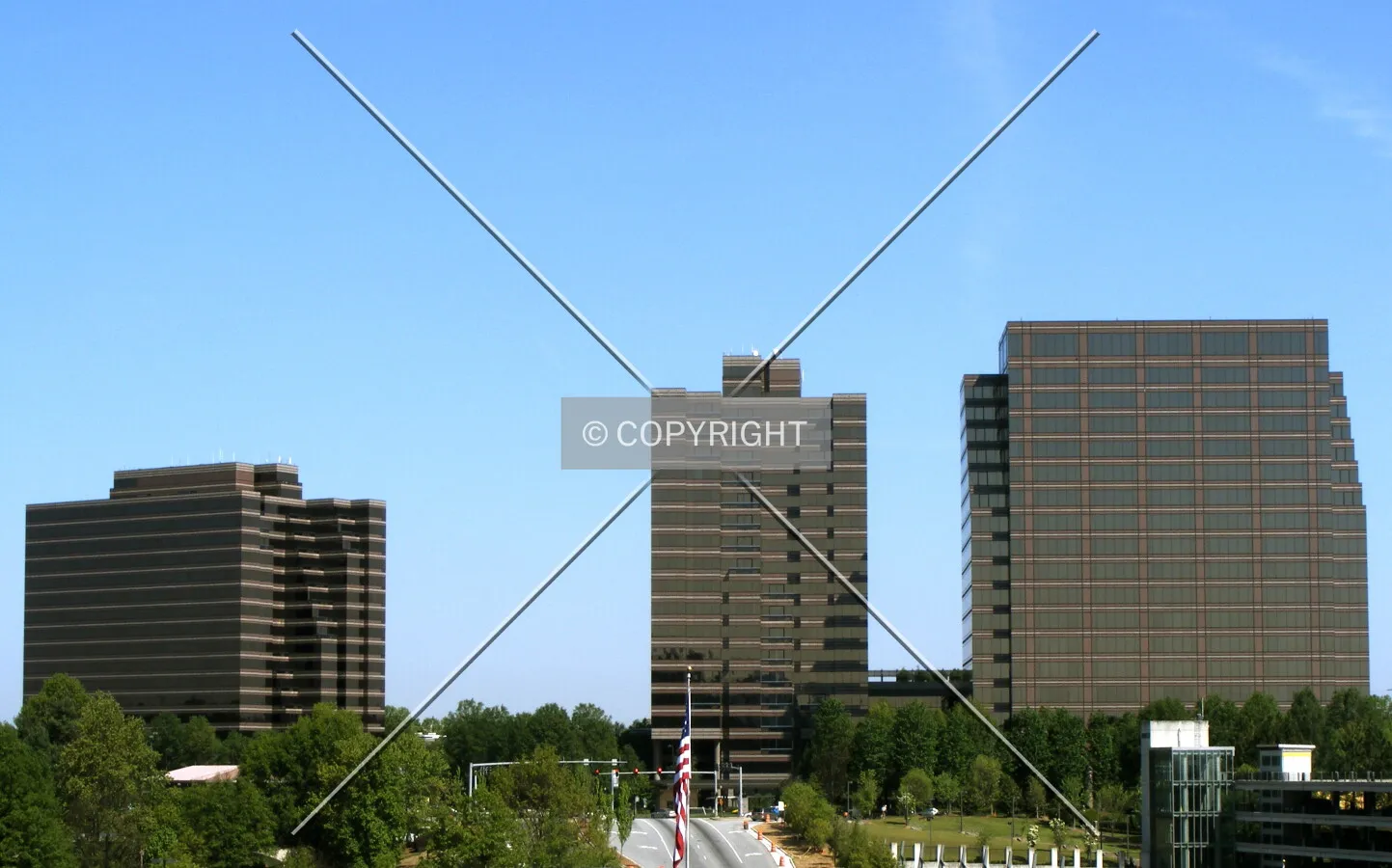 Looking northwest