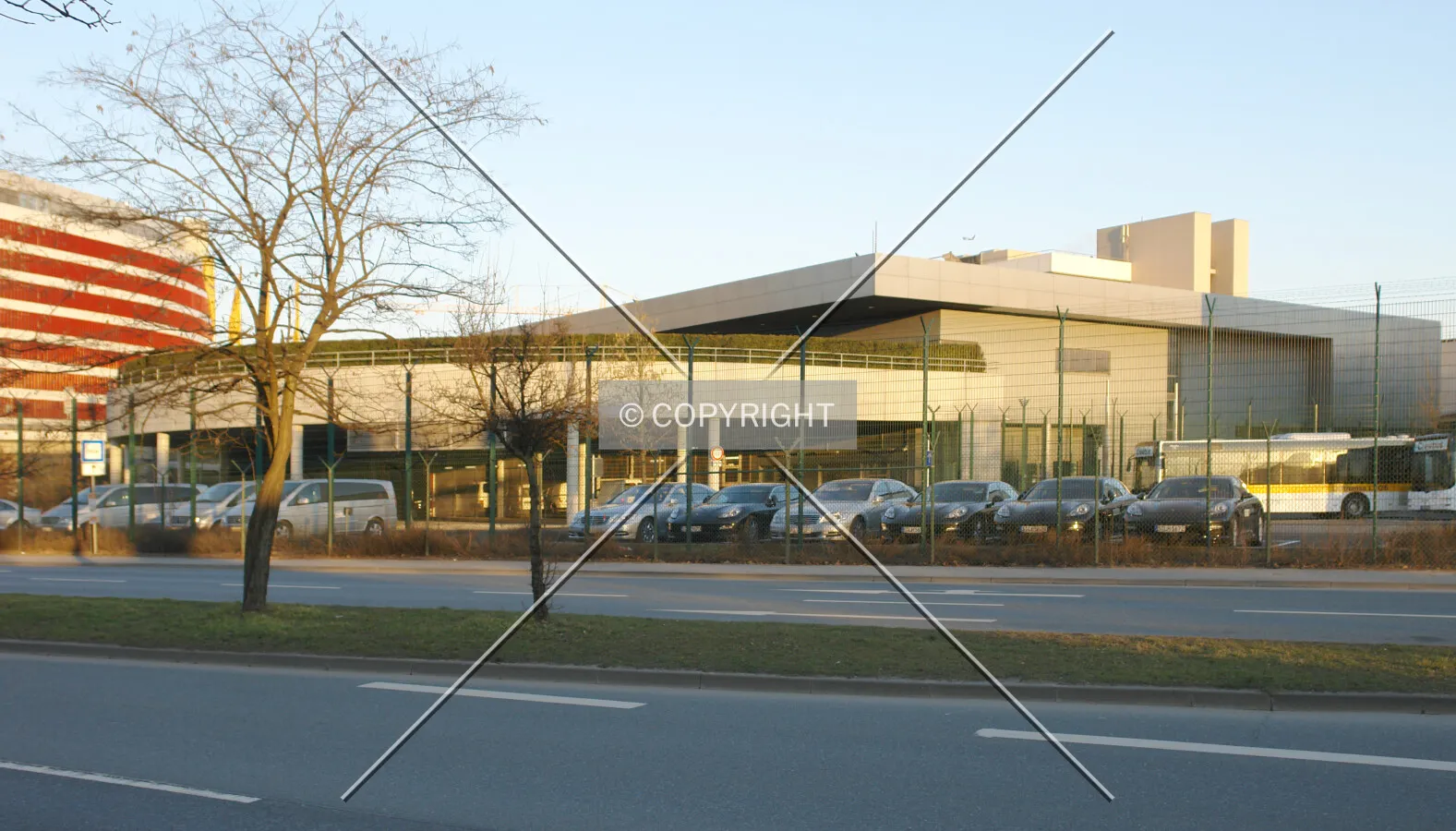 Commercial building at the airport