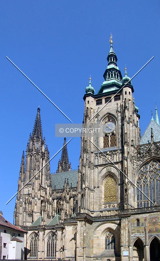 Looking up from the south